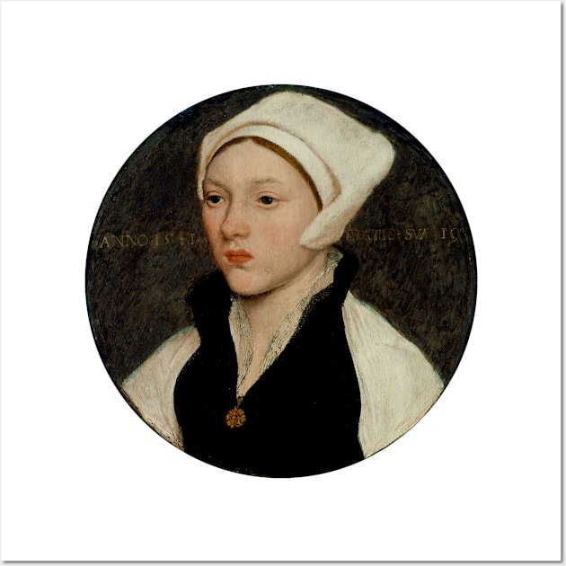 Portrait of a Young Woman with a White Coif Wall Art by terrybain